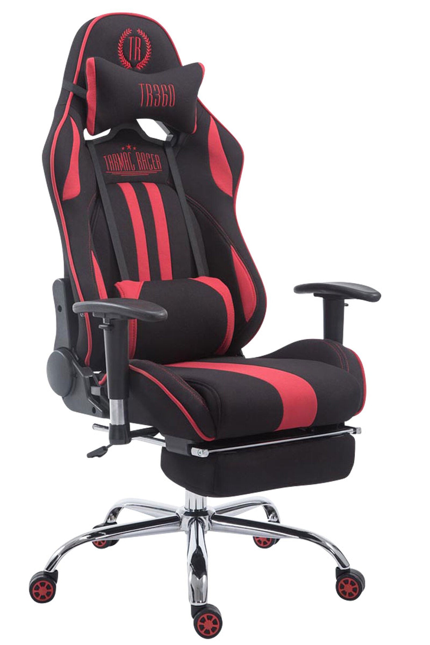TPFLiving Racing Bürostuhl Limitless-2 Stoff mit Fußablage