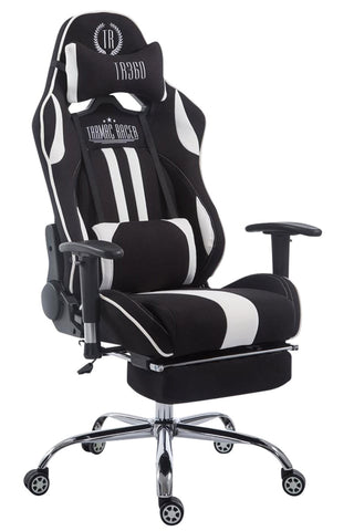 TPFLiving Racing Bürostuhl Limitless-2 Stoff mit Fußablage
