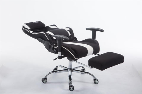 TPFLiving Racing Bürostuhl Limitless-2 Stoff mit Fußablage