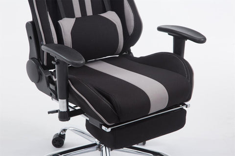 TPFLiving Racing Bürostuhl Limitless-2 Stoff mit Fußablage