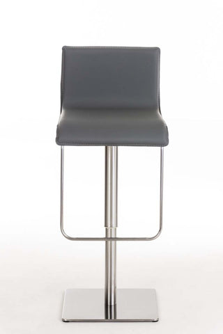 TPFLiving bar stool Lima frame stainless steel faux leather