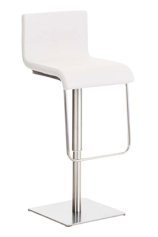 TPFLiving bar stool Lima frame stainless steel fabric