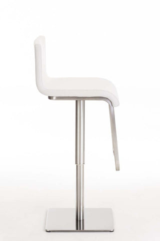 TPFLiving bar stool Lima frame stainless steel fabric