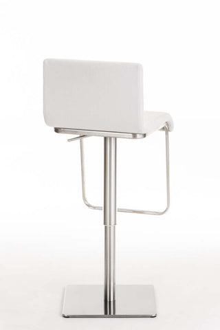 TPFLiving bar stool Lima frame stainless steel fabric
