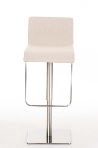 TPFLiving bar stool Lima frame stainless steel fabric