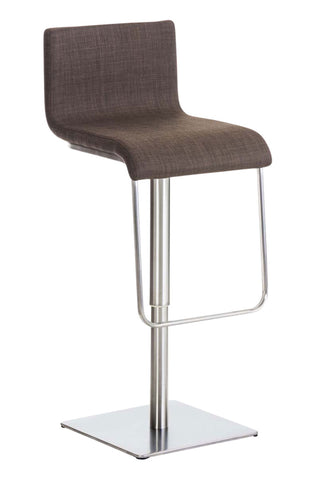 TPFLiving bar stool Lima frame stainless steel fabric