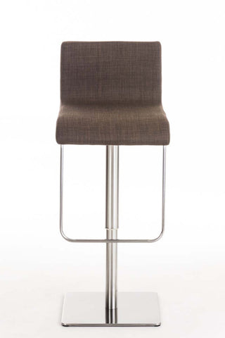 TPFLiving bar stool Lima frame stainless steel fabric