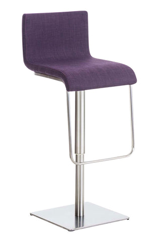 TPFLiving bar stool Lima frame stainless steel fabric