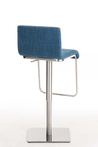 TPFLiving bar stool Lima frame stainless steel fabric