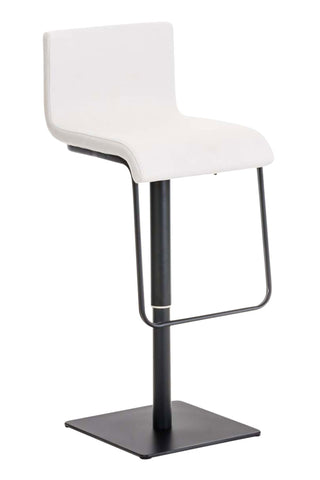 TPFLiving bar stool Lima frame black fabric