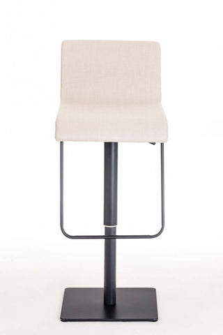 TPFLiving bar stool Lima frame black fabric