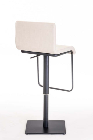 TPFLiving bar stool Lima frame black fabric