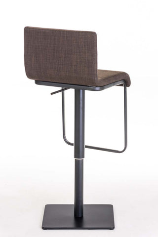 TPFLiving bar stool Lima frame black fabric