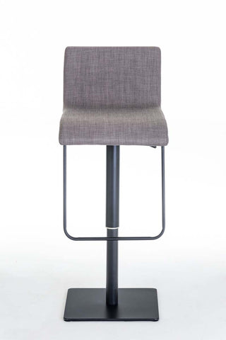 TPFLiving bar stool Lima frame black fabric