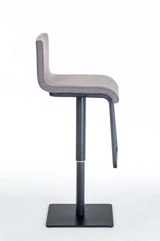 TPFLiving bar stool Lima frame black fabric
