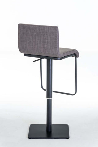 TPFLiving bar stool Lima frame black fabric