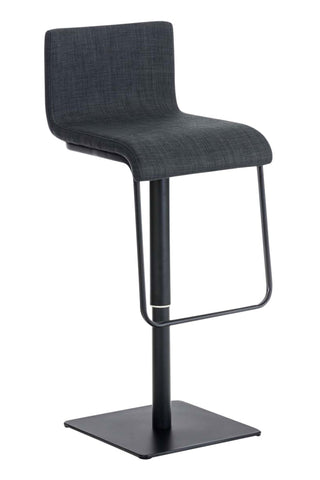 TPFLiving bar stool Lima frame black fabric