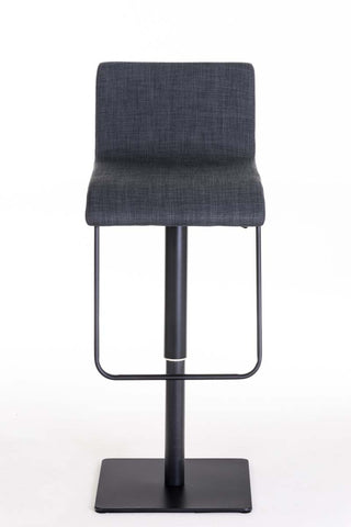 TPFLiving bar stool Lima frame black fabric