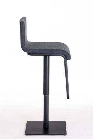 TPFLiving bar stool Lima frame black fabric