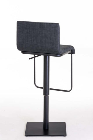 TPFLiving bar stool Lima frame black fabric