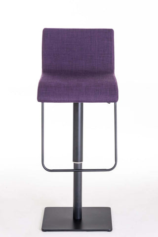 TPFLiving bar stool Lima frame black fabric