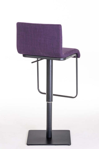 TPFLiving bar stool Lima frame black fabric