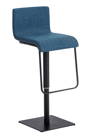 TPFLiving bar stool Lima frame black fabric