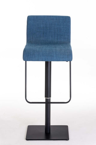 TPFLiving bar stool Lima frame black fabric