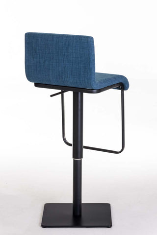 TPFLiving bar stool Lima frame black fabric