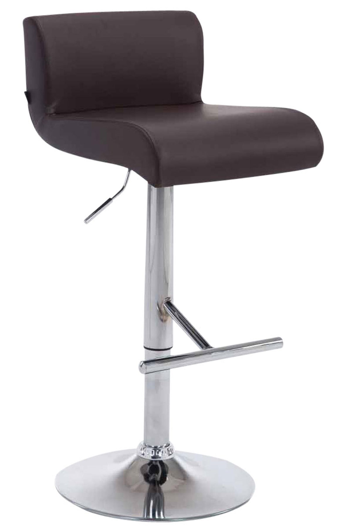 TPFLiving Barhocker Calif Gestell Metall in Chromoptik Kunstleder