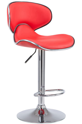 TPFLiving Barhocker Las Palmas Gestell Metall in Chromoptik Kunstleder