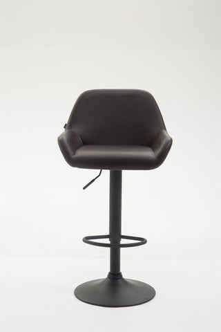 TPFLiving bar stool Bragnum frame black faux leather
