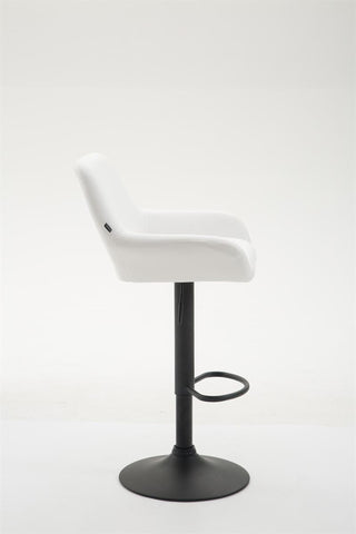 TPFLiving bar stool Bragnum frame black faux leather