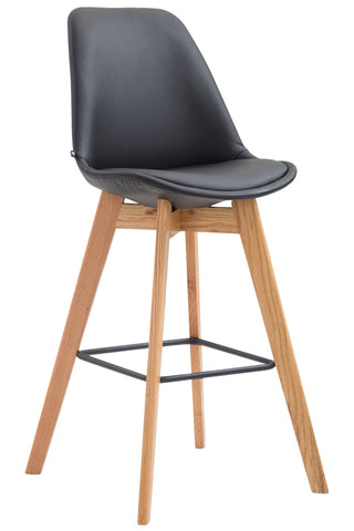 TPFLiving bar stool Medoc frame Natura faux leather