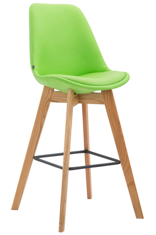 TPFLiving bar stool Medoc frame Natura faux leather