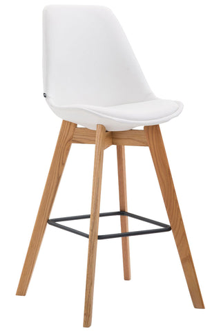 TPFLiving bar stool Medoc frame Natura faux leather