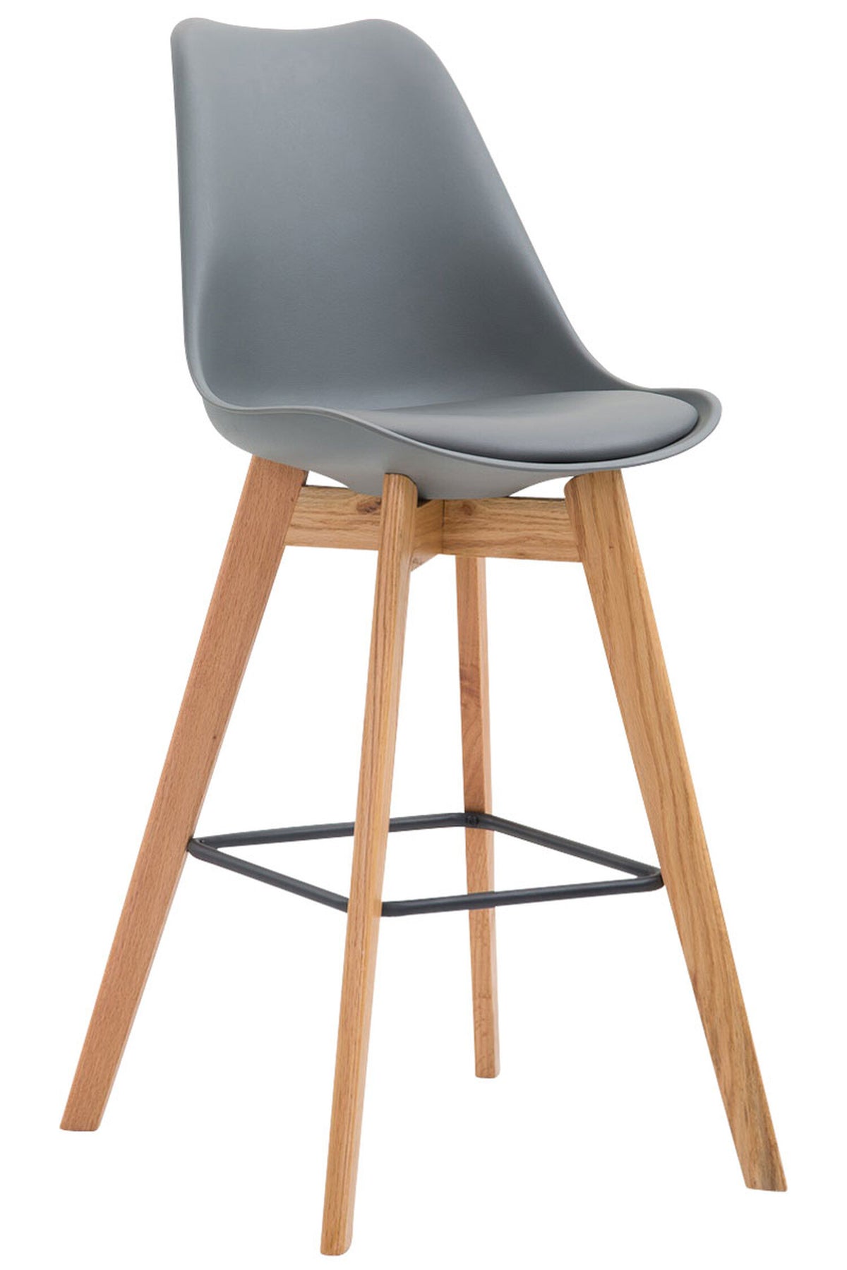 TPFLiving bar stool Medoc frame Natura faux leather