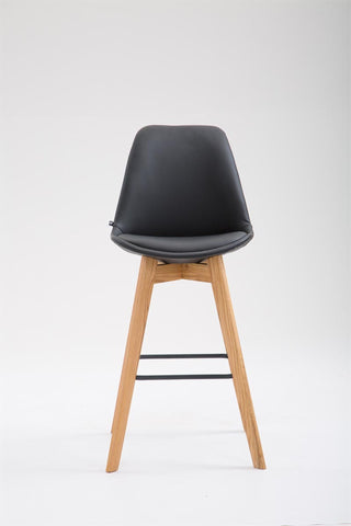 TPFLiving bar stool Medoc frame Natura faux leather