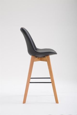 TPFLiving bar stool Medoc frame Natura faux leather