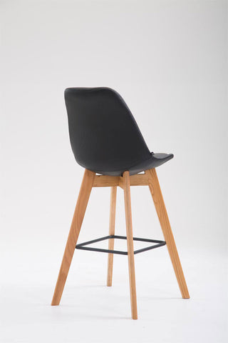 TPFLiving bar stool Medoc frame Natura faux leather
