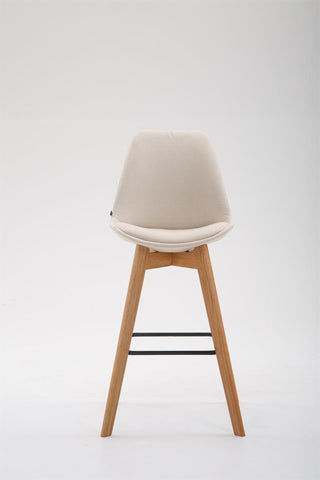 TPFLiving bar stool Medoc frame Natura fabric