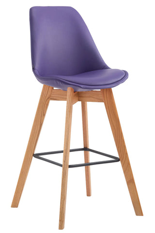 TPFLiving bar stool Medoc frame Natura faux leather