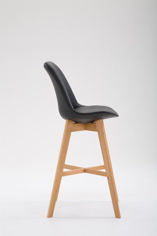 TPFLiving bar stool Canada frame Natura faux leather