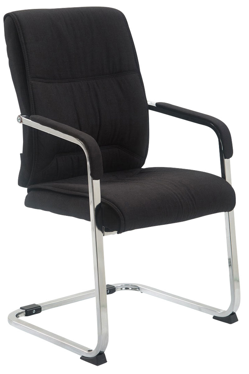 TPFLiving XL Besucherstuhl Anobo Stoff Gestell Metall