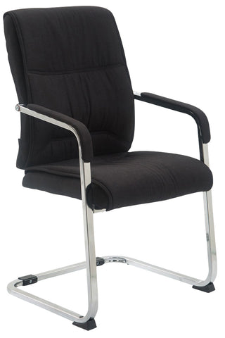 TPFLiving XL Besucherstuhl Anobo Stoff Gestell Metall