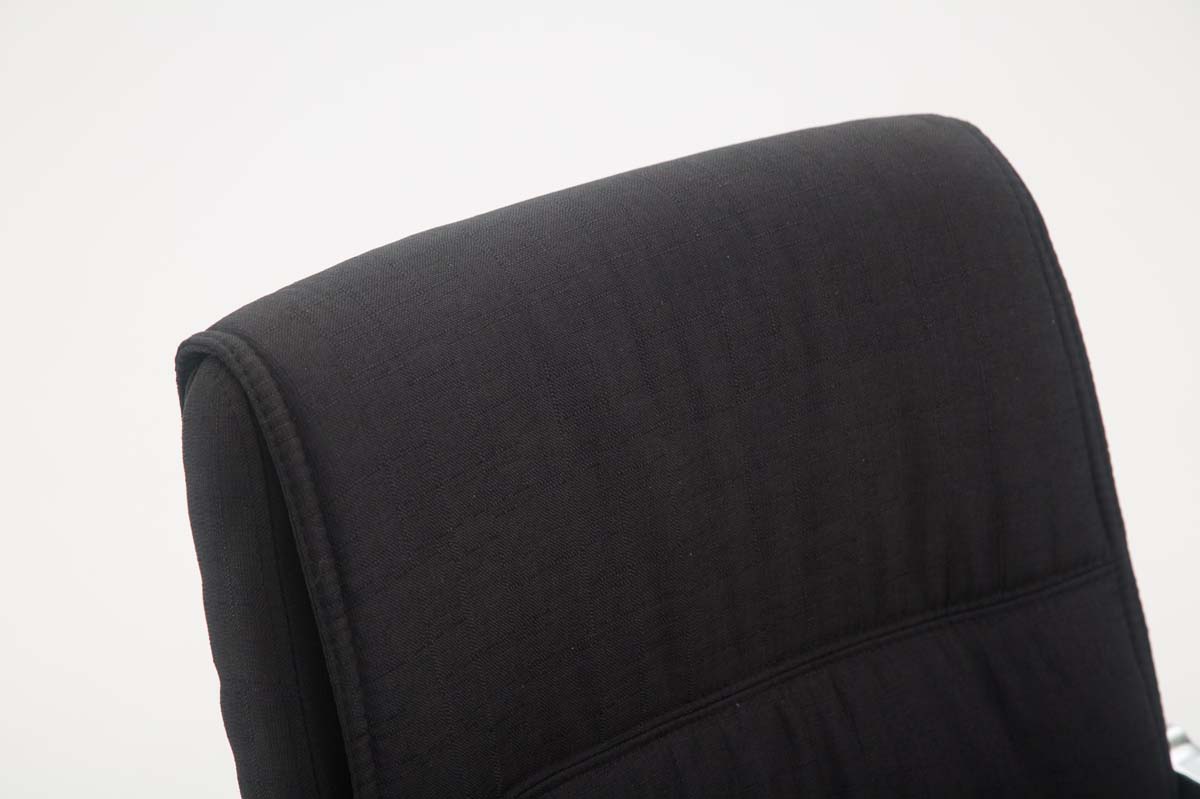 TPFLiving XL Besucherstuhl Anobo Stoff Gestell Metall