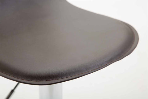 TPFLiving Barhocker Lana V2 Gestell Metall in Chromoptik Kunstleder