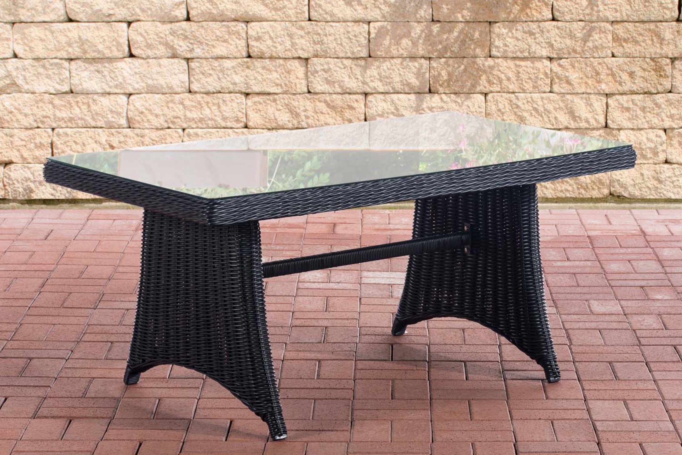 TPFGarden Gartentisch Sibell 5mm Polyrattan
