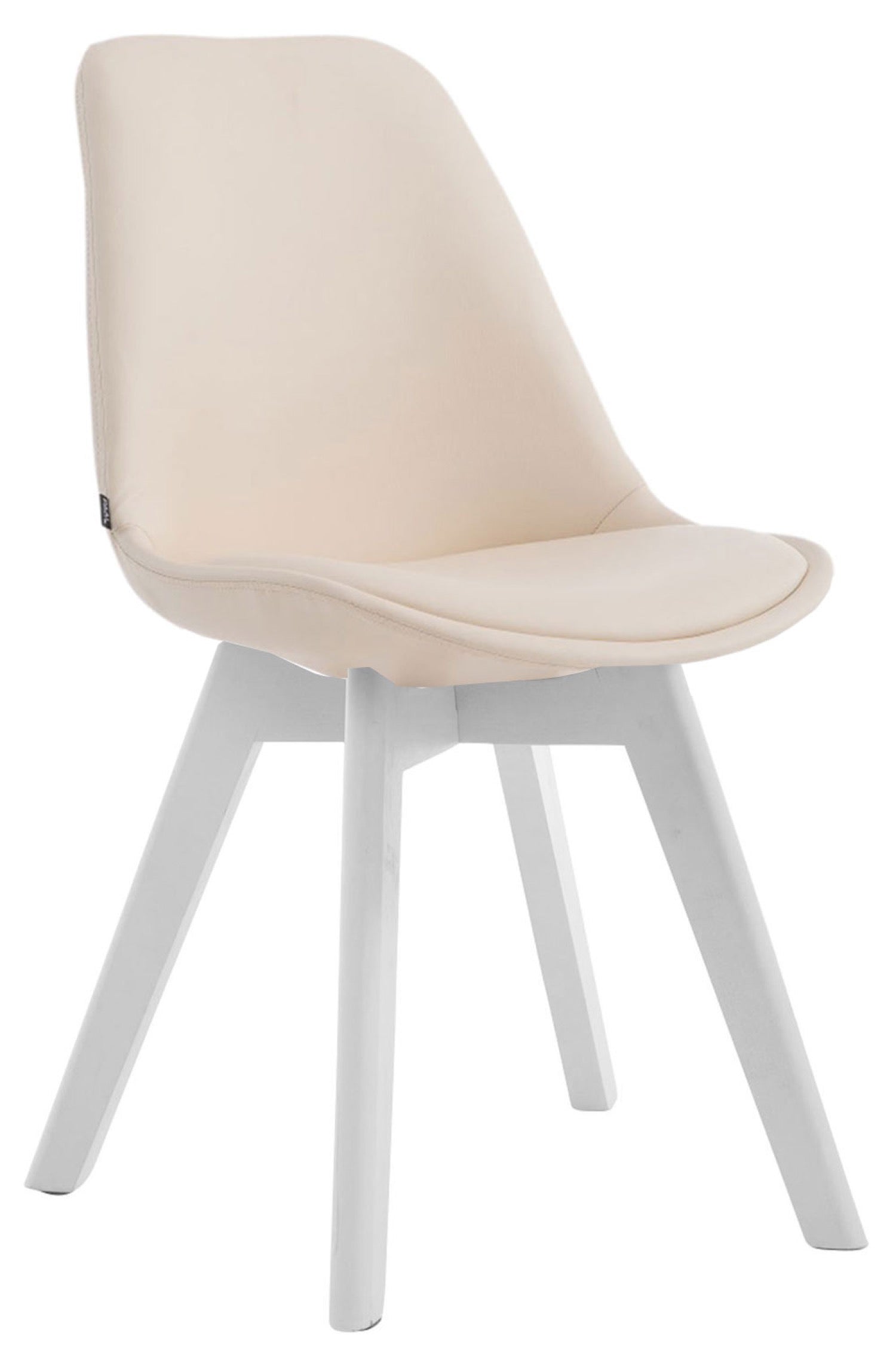 TPFLiving Stuhl Manolo Kunstleder Weiß