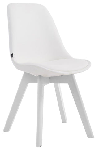 TPFLiving Stuhl Manolo Kunstleder Weiß